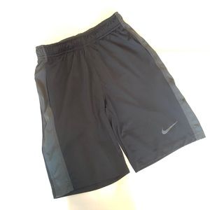 Nike Dri-Fit Boys Shorts Black Gray Small